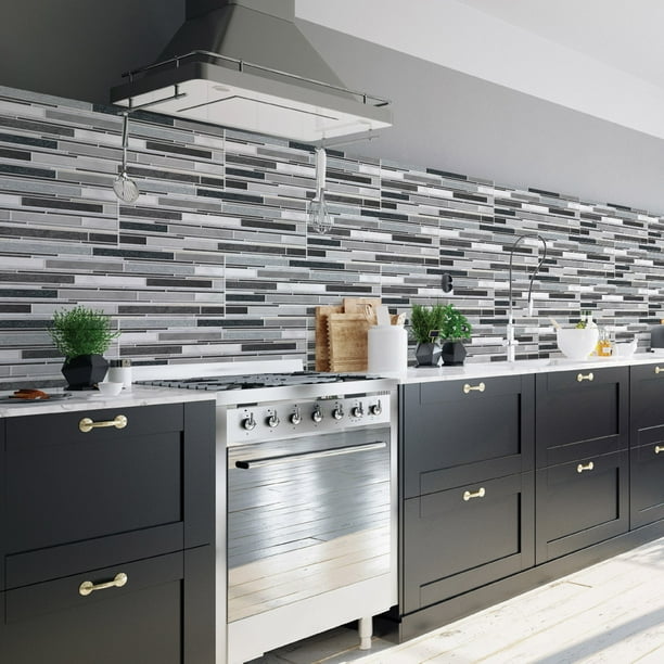 6/9pcs Waterproof Kitchen Home Decor Bathroom DIY PVC Mosaic Tile Wall Sticker 6/9pcs Waterproof Kitchen Home Decor Bathroom DIY PVC Mosaic Tile Wall Sticker